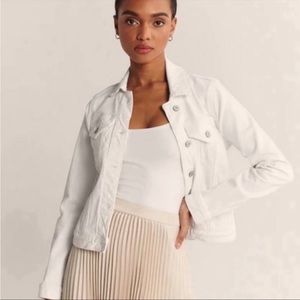 Abercrombie & Fitch Denim White Jacket